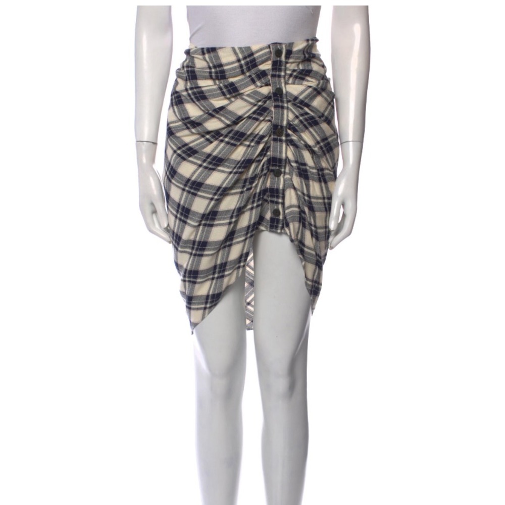 Veronica Beard Plaid Print Knee-Length Skirt
